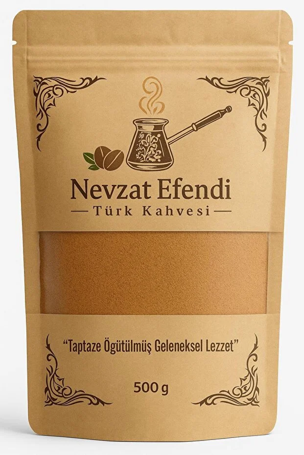 25 Adet Nevzat Efendi Türk Kahvesi 500G – Geleneksel Yoğun İçim