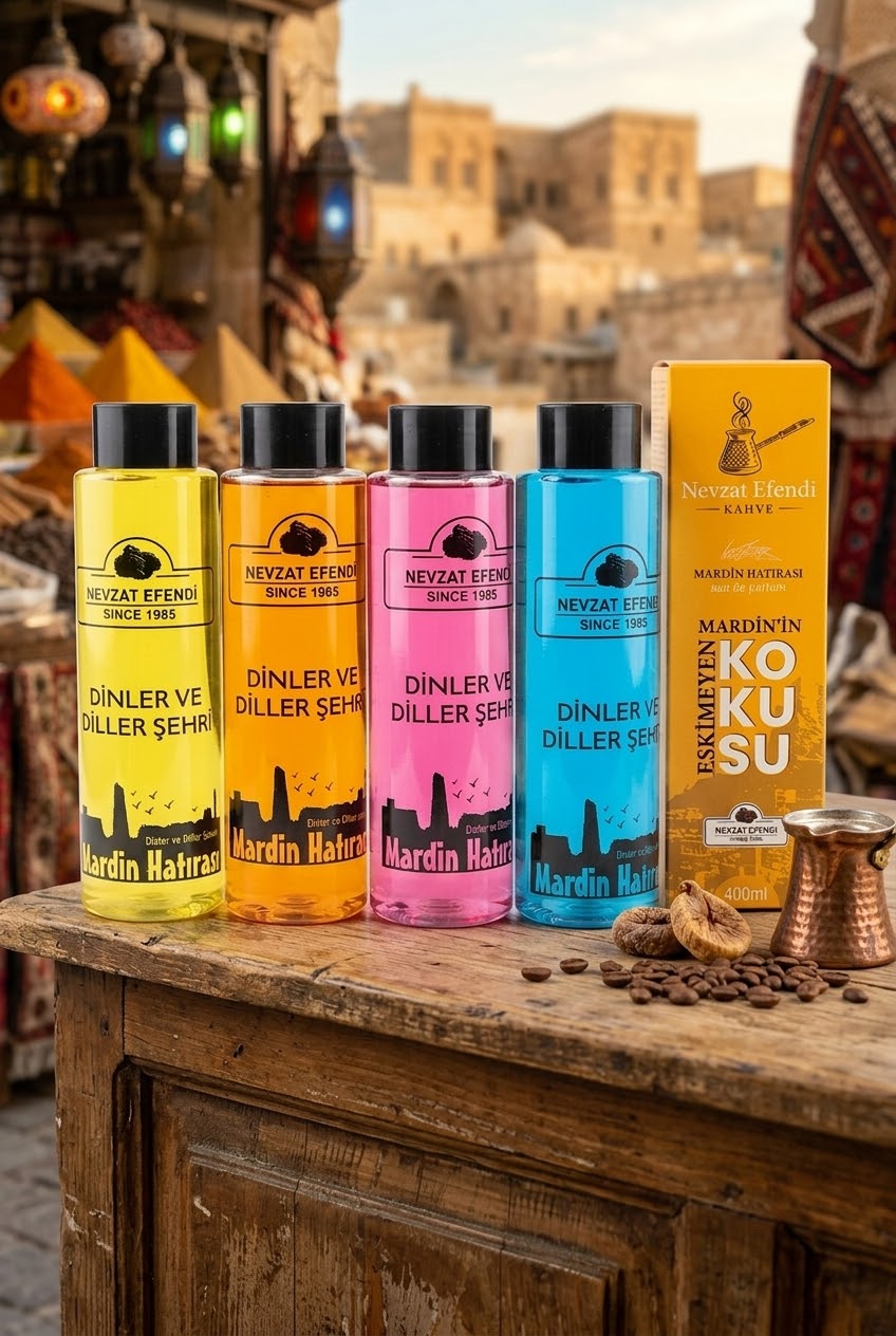 50 Adet Kolonya Seti – 4 Renk | Mardin Esintisi
